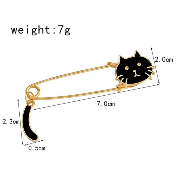 2 Pieces Cat Pin Cute Brooch 3