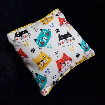 Handmade Crinkle Cat Nip Cushion